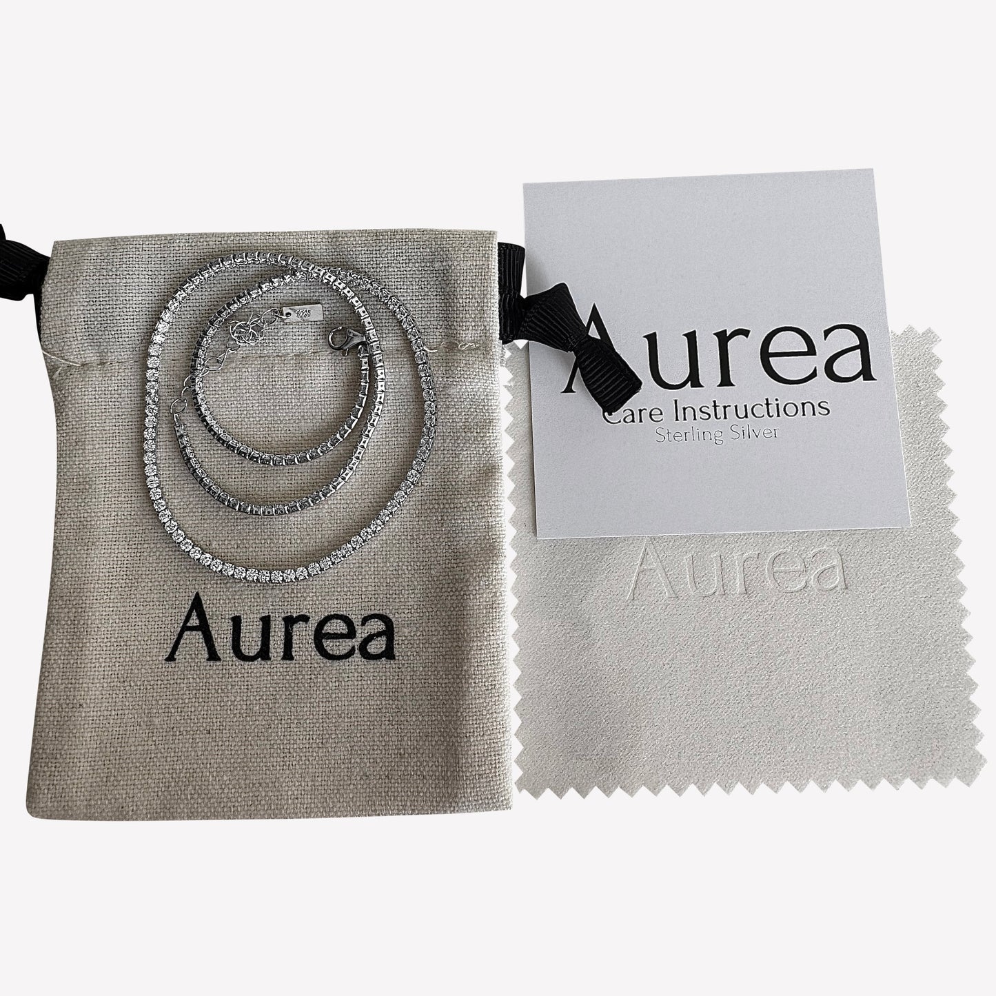 Sterling Silver & Cubic Zirconia Tennis Necklace (3mm | 14–16 Inch Adjustable)