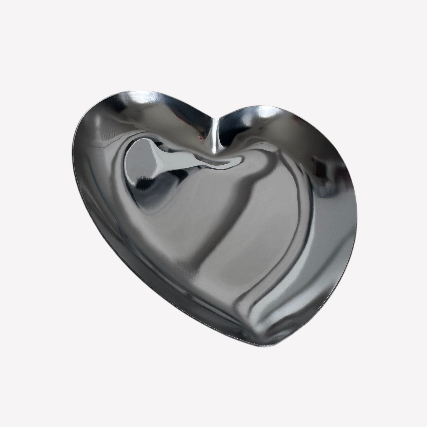 Heart-Shaped Stainless Steel Jewellery Tray