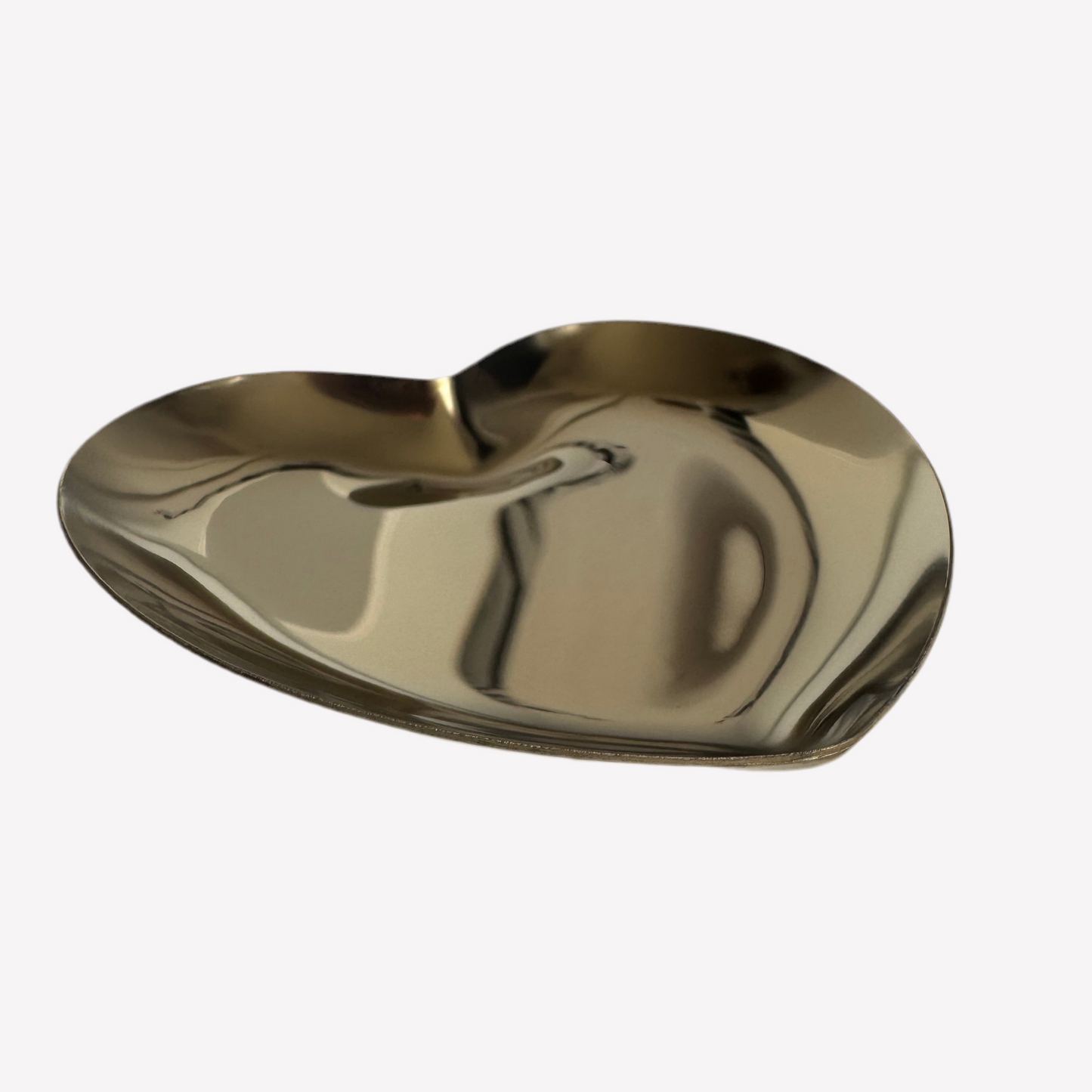 Heart-Shaped Stainless Steel Jewellery Tray