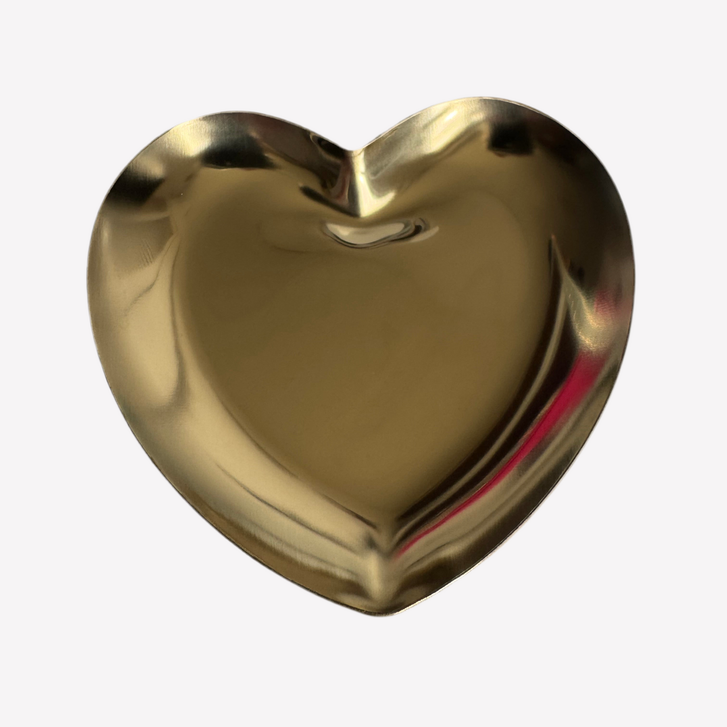 Heart-Shaped Stainless Steel Jewellery Tray