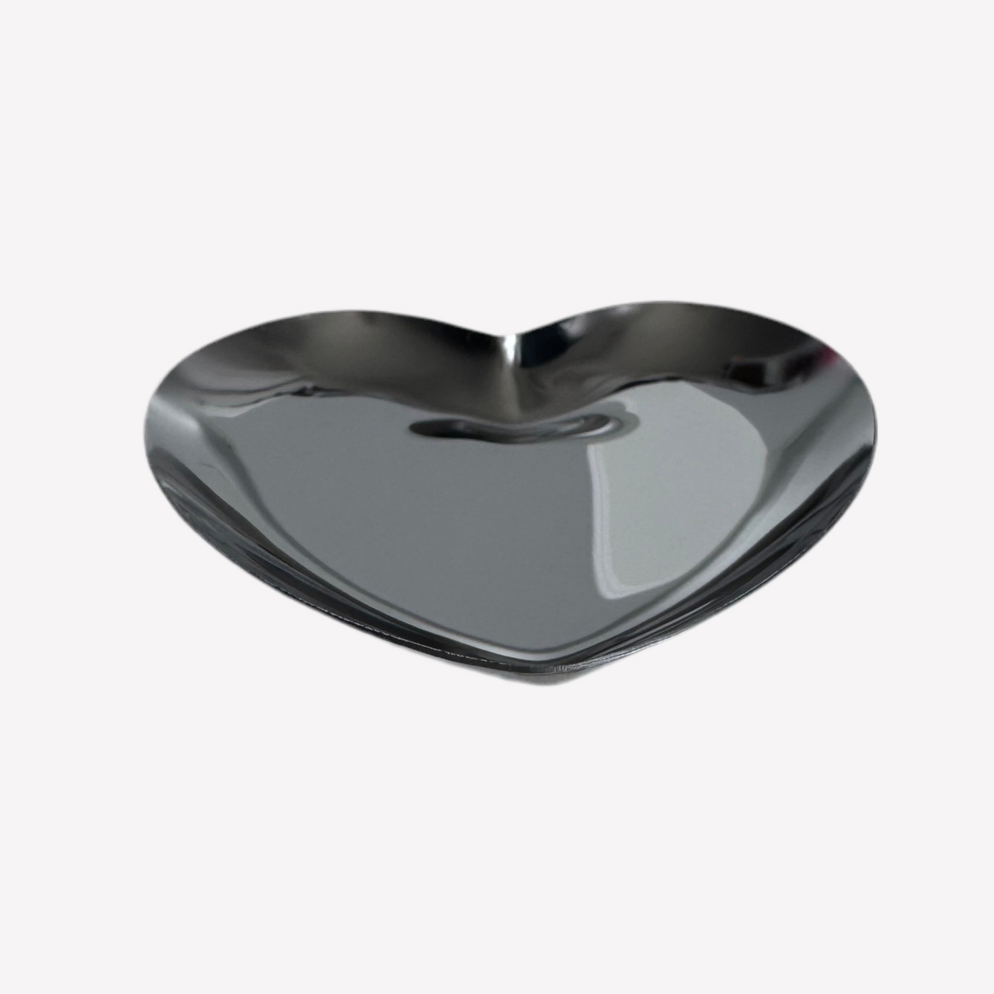 Heart-Shaped Stainless Steel Jewellery Tray