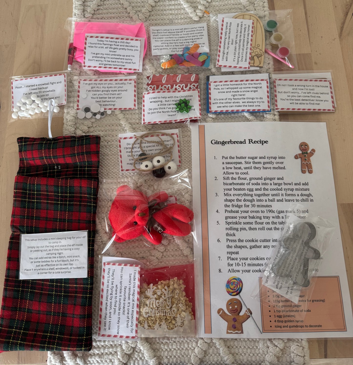 Elf on the Shelf Props Box – 12 or 24 Days Elf Kit with Notes & Activities | Stress-Free Elf Ideas | Family Christmas Advent Fun